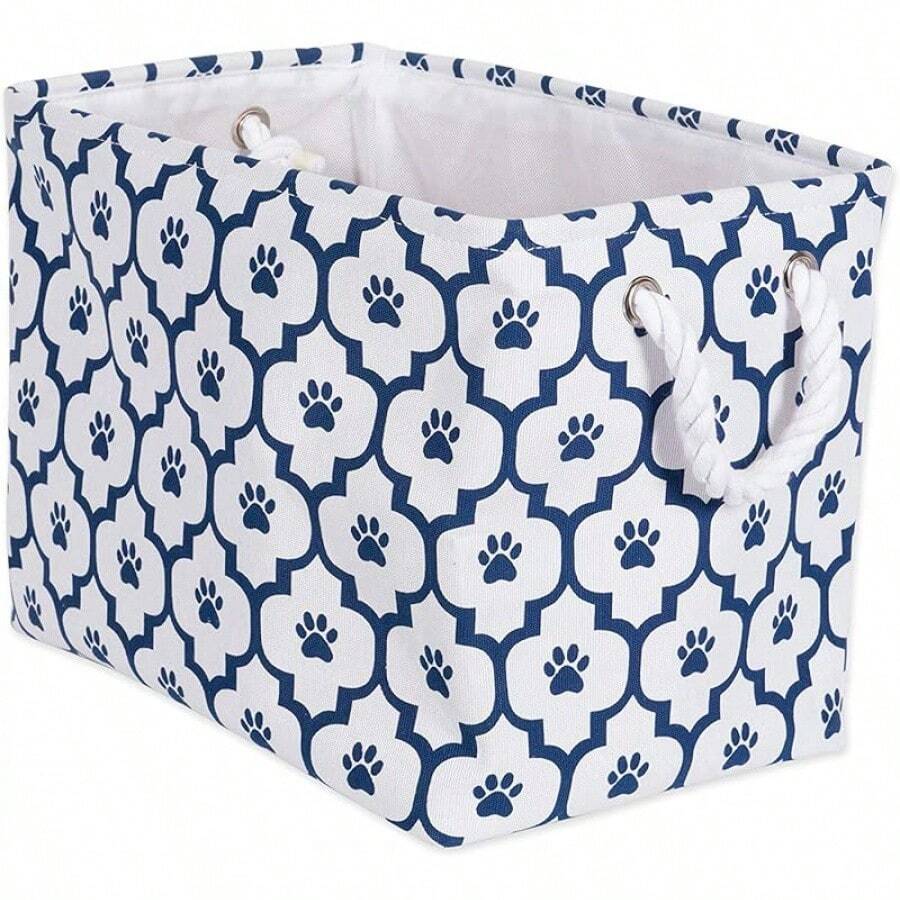 Kids Hair Accessories Organizer - White/Navy Blue - View 1