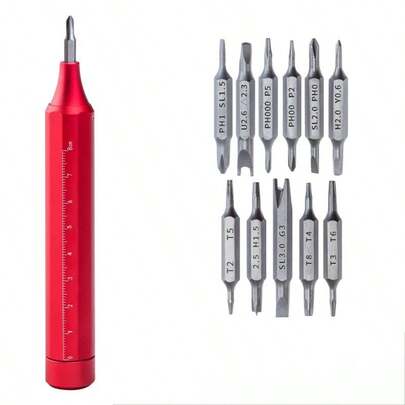 22-in-1 Präzisions-Magnetstift-Schraubendreher | Mini Multifunktions-Reparatur-Werkzeugsatz für Uhren, Brillen, Handy, Kameras, PCs | Taschenschraubendreher-Set als Weihnachtsgeschenk