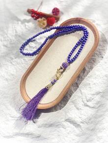 1pc/6pcs Islamic Prayer Beads, 99 Glass Faux Pearl Thread Beads For Muslim Worship And Arabic Praise Bracelet - Multicolor - View 14