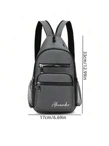 Customized New Waterproof And Versatile Chest Bag, Suitable For Outdoor Fashion And Sports, Crossbody Bag, Multifunctional, Suitable For Both Men And Women To Wear, Easy To Carry When Traveling, Multi Pocket Design, Simple And Fashionable Color Matching, Multiple Color Options, Large Capacity, Simple Casual Shoulder Bag, Give To Family And Friends, Birthday Gifts, Essential For Going Out