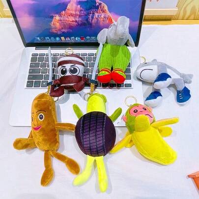 1pc Italian Brainrot Mythical Creature Keychain, Tung Tung Tung Sahur Creative Quirky Plush Doll Charm, Tralalerotralala National Style Bag Accessory, Funny Doll, Student Personalized Accessory, Cultural Creative Small Christmas Gift Ideas