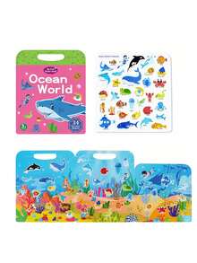 Jelly Stickers DIY Stickers Reusable Quiet Book Children's Stickers Sticker Art Early Education Puzzle Toys - Multicolor - View 10