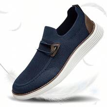 Mens Slip On Loafers Boat Shoes Non Slip Walking Shoes Running Shoes Fashion Sneakers For Men Comfort Lightweight Breathable Casual Office Shoes-20256688 - 深藍色 - 查看 9