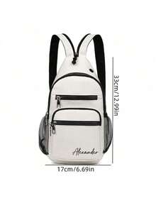 Customized New Waterproof And Versatile Chest Bag, Suitable For Outdoor Fashion And Sports, Crossbody Bag, Multifunctional, Suitable For Both Men And Women To Wear, Easy To Carry When Traveling, Multi Pocket Design, Simple And Fashionable Color Matching, Multiple Color Options, Large Capacity, Simple Casual Shoulder Bag, Give To Family And Friends, Birthday Gifts, Essential For Going Out