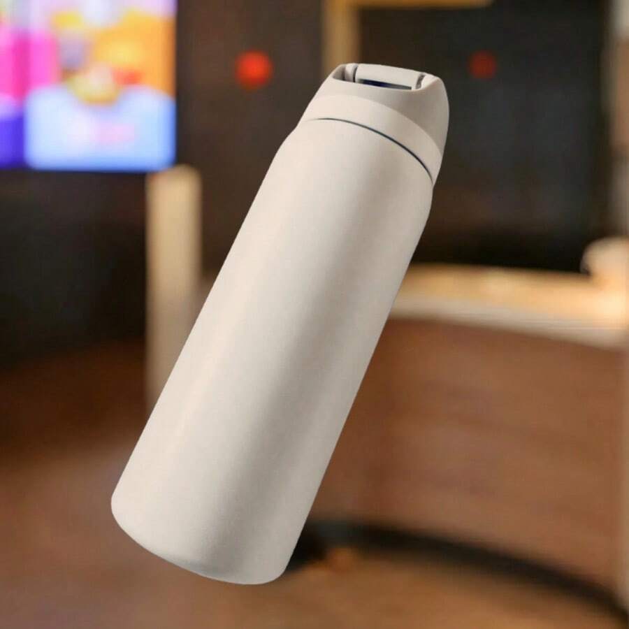 Double-Layer Insulated Stainless Steel Water Bottle With A Straw, Suitable For Sports, Outdoor Activities, Travel And Students, With A Capacity Of 32 Ounces. - trắng - Xem 1