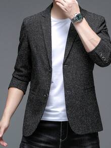 Men's Fashion Business Pointed Collar Suit Jacket