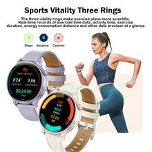 Smart Watch (Answer/Make Calls)SMS Reminder, Smart Watche With 1.32" AMOLED HD Full Screenhigh For Women Men, Women's Elegant Round Watch Built-In GPS, Fitness Tracker 50+ Sports Modes/Heart Rate/SpO2/Sleep Monitor/Women's Health/Step Counter/Compass/Custom Watch Face, IP68 Waterproof, Fashion Women Smartwatch For Android IOS Gifts For Women