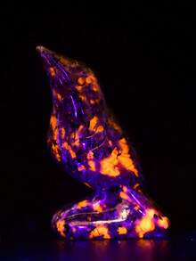 CUPIDCRYSTAL Figurină de corb sculptată din cristal natural, un cadou de piatră de cristal potrivit pentru decorarea casei, cristal vindecător cu piatră de meditație energetică, o alegere perfectă de cadou de Halloween pentru familie și prieteni.