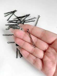 50pcs Women All-Match Minimalist Black, Brown, Gold Simple Straight Barrettes, Fashion Versatile Elegant Hair Clips For Daily Outfit, Hairstyle, Face Washing, Makeup Accessories, Claw Clips, Hair Slide, Hair Claws, School Stuff