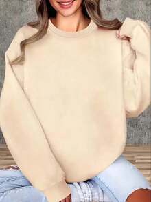 海洋呼喚烏龜圖案保暖抓絨內襯服飾，女款圓領寬鬆衛衣，秋冬棉質上衣，針織衫，K-Pop戰士系列，女款衛衣，女款運動套裝，冬季女裝，女款抓絨外套，長袖上衣，女款街頭服飾，女款運動服飾，女舒適款街頭風格，春季，柔軟款街頭風格，春季，柔軟款禦寒服飾，女款衛衣，男女同款，中性款式，情侶套裝，日常休閒/學院風造型，女款街頭服飾，大尺碼女裝，嘉年華服裝，冬季女裝，家庭聚會，春假度假，春季、夏季、情人節、狂歡節、派對、海灘、婚禮、健身房、優雅、度假、休閒， - 杏色 - 查看 2