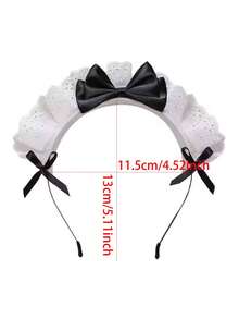 1 szt. Elegancka opaska na głowę z kokardą, modna i uniwersalna ozdoba do włosów, odpowiednia na wyjścia, Dzień Matki, powrót do szkoły, Święto Dziękczynienia, Boże Narodzenie, karnawał, prezent świąteczny