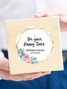 Personalized Thank You Stickers, Wedding Thank You Stickers, Floral Thank You Stickers For Party Favors, Round Thank You Sticker Seals,Personalized Printed Flower Stickers - Choose Your Floral Design And Font Combo - Custom Welcome Wedding Favor Labels - Multicolor - View 43