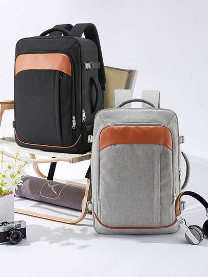 Travel Backpack For Women Men, Carry On Backpack, Large Capacity Hiking Backpack Waterproof Outdoor Sports Rucksack Casual Daypack With Multi Pockets Can Hold 15.6-Inch Laptop Suitable For Travel Work For Women Men Students Travel Bags