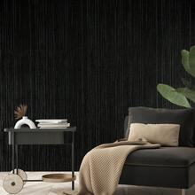 A Roll Of Black Imitation Cloth Wallpaper, A Fashionable And Simple Dark Style Wallpaper, Waterproof Self-Adhesive, Peel And Stick Wallpaper, Size: 60cm * 3/5/10M, Beautiful, Durable, Detachable, Easy To Install Wallpaper, Suitable For Home Living Room Bedroom Decoration, Furniture Cabinet Drawer Interior Wall Decoration, Decorative Stickers - Black - View 4