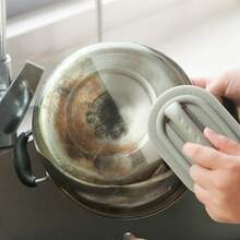 Triple-Thickness Design Special Fiber Brush Handle Cleaning Brush Sponge - Thickened Kitchen Scrubber For Pots, Dishes, And Stain Removal