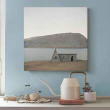 ​​Custom  Lake House Wall Art - 1:1 Size Matching Modern Minimalist Print For Living Room, Bedroom, Office Decor (24x36 Inch)​