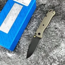 Mini BM 533 Black Blade Folding Knife Camping Portable Tactical Knife Outdoor EDC Folding Pocket Knife - Tổng chiều dài 16,4cm Chiều dài lưỡi dao 7cm Chiều dài tay cầm 9,6cm - Xem 9