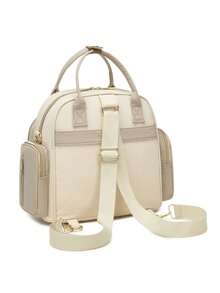 1 Túi đựng tã cho bé, Túi đựng tã du lịch có túi cách nhiệt, Túi đựng tã đeo vai/cầm tay, Túi đựng đồ cho mẹ màu kaki - Màu Khaki - Xem 4