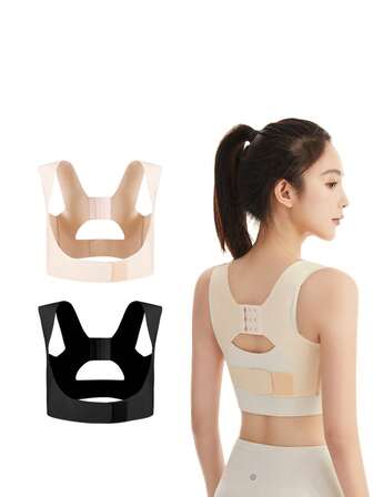 1 pieza Corrector de postura para mujeres Soporte de espalda para alineación de hombros y joroba
