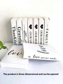 3pcs/1pc Modern And Fashionable Style Folding Fake Book Decoration. Book Decor, Farmhouse Decor, Decorative Book Stack, Rustic Home Decor, Coffee Table Decor, Bookshelf Decor - Multicolor - View 5