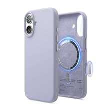 Elago High Quality Magnetic Liquid Silicone Case For IPhone 17, Compatible With MagSafe, Liquid Silicone Material, Protective Cover, Shockproof, Slim Phone, Fashion, Velvet - For Men, For Women, Luxury, Fashion, Minimalist - 紫色 - 查看 2
