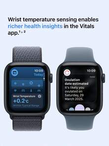 Apple Watch SE 3 GPS 智能手表推出睡眠评分 | 全新腕式温度感应 | 享受全天 18 小时电池续航 | 玻璃材质抗裂性能提升 4 倍 | 碰撞检测和跌倒检测等安全功能，随时随地寻求帮助 - 星光色 - 查看 4