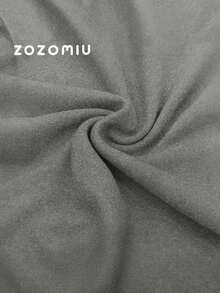 Sudadera Gris con Capucha para Mujer Estilo Moderno y Versátil con Bolsillo Canguro – Ideal para Look Casual y Urbano - Gris - Ver 5