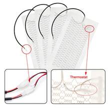 2pcs 4-Piece Carbon Fiber Seat Heating Pad, High/Low Temperature Adjustable, 3-Level Switch Controller, Universal Car Seat Heater Kit Fits 2 Seats - White - View 4