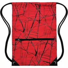 Drawstring Bag Sackpack - أحمر معدني - مشاهدة 3