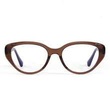 1 Pair Of Cat Eye Retro Tea Brown Flat Light Glasses, New Style To Show A Small Face, Retro Fashion Makeup Artifact, Comfortable And Not Overwhelming The Face, Daily Commuting 100, Take Photos For Outings And Outings To Show A Small Face, With A Retro Modern Feel - 無色 - 查看 2