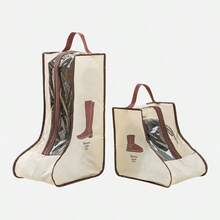 1 pezzo/2 pezzi/3 pezzi Borsa da viaggio per scarpe, borsa per conservazione stivali, borsa protettiva antipolvere per stivaletti con manico, stivali corti portatili e impermeabili, organizer per scarpe da donna e da uomo (stivaletti alla caviglia)