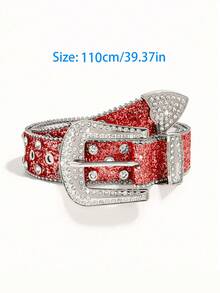 1条水钻腰带，朋克风铆钉腰带，适合搭配夹克或派对装饰，闪耀街头风，四季皆宜，夏季、校园休闲、商务场合皆可佩戴，是送给男友、丈夫、父亲、男士的理想礼物，日常穿着时尚百搭，适合青少年、户外、度假、运动、旅行、街头、波西米亚风、复古风等各种场合，也适合秋季、万圣节等秋冬季佩戴。适合青少年、青年、男士，休闲、户外、运动、度假、毕业礼物、生日礼物、日常穿着。 - 銀色 - 查看 15