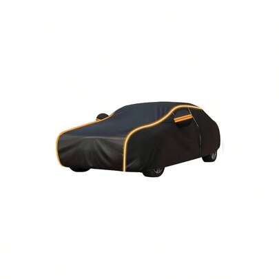 Cubierta para Automvil, Cubierta para Auto Impermeable, Funda Universal para Coche con Cerradura de , Tira Reflectante y Forro de Algodn, Antipolvo, Antilluvia y AntiuvNaranja