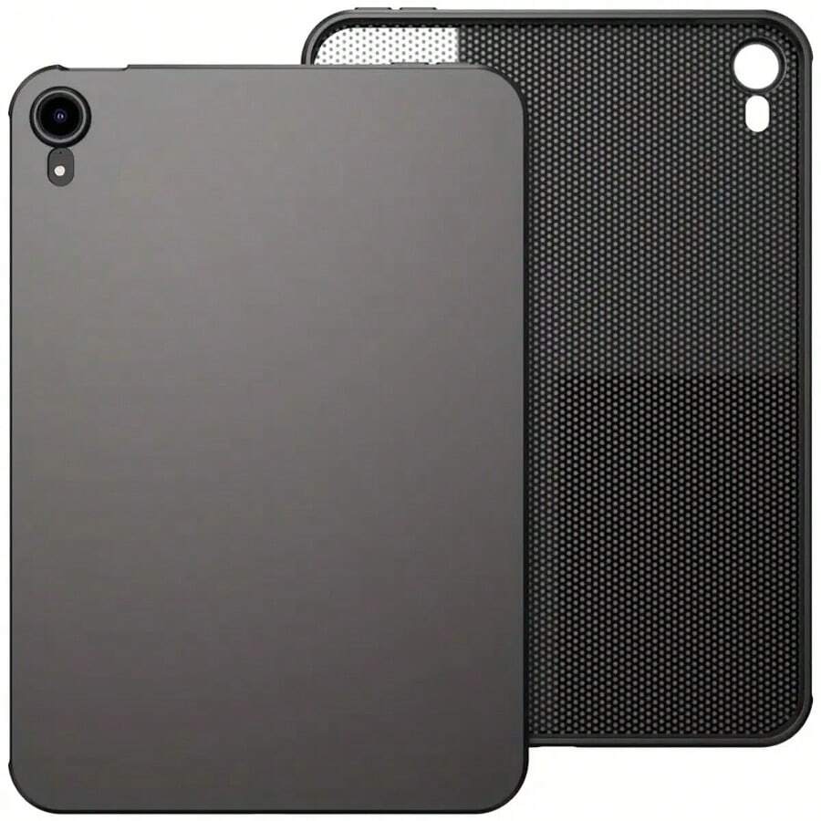 A Black Tablet Shell, Suitable For IPad Black Tablet Shell/Honor Black Tablet Shell/ Black Tablet Shell/Tablet Black Protective Minimalist Case. This Case Is A Scratch-Resistant Protector For Tablets. It Has A TPU Transparent Case And A Silicone Transparent Case. It Is Ultra-Thin And Transparent, With Anti-Yellowing, Anti-Shock, And Anti-Fingerprint Features. This Is A Protective Case And Cover For Tablets. - Black - View 1