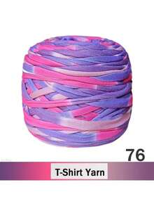 2/1 pieza Hilo de camiseta degradado, grande 300g/unidad - 2cm de ancho, hilo tejido de punto, suave y versátil para manualidades DIY, usado para ganchillo y tejido de bolsos, cojines, muñecas, mantas de almacenamiento, zapatillas, proyectos de ganchillo artesanal, disponible en múltiples colores, hilo multicolor, hilo de poliéster, hilo acrílico, hilo de ganchillo, hilo para manualidades, bolas de hilo vibrante, material de manualidades versátil, accesorios y suministros de tejido