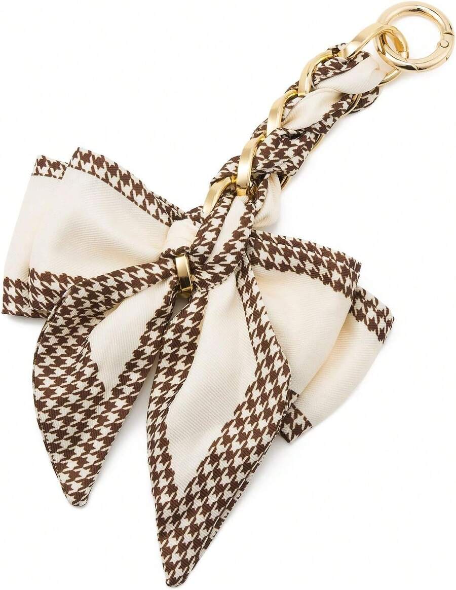 Bag Extender Chain With Bow Ribbon Purse Chain Extender For Crossbody Bag Charms Women Handbag Decoration Accessories - Orange - View 1