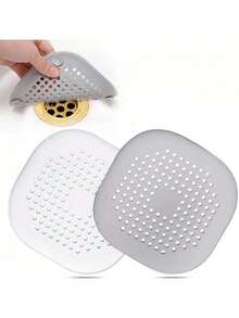 4/2/1件装硅胶毛发过滤器和排水塞，适用于浴缸和淋浴房 - 防止堵塞和异味。浴室用品，浴室工具