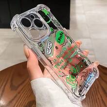 Funda para 16 15 14 13 12 11 Pro XXR XXSMAX 8 Plus - Transparente, Suave y Anticaídas con Diseño de Graffiti del Cantante Feid Ferxxo17  17promax - transparente - Ver 1
