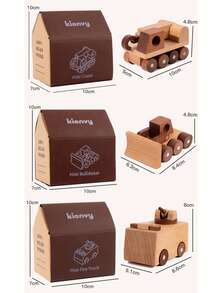 Wooden Construction Vehicles Excavator Toy Crane Model, Kids Toy Car, Baby Birthday Gift - Camel - View 8