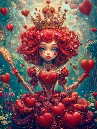 1 件漂亮公主钻石艺术画套装工艺品贴纸幻想卡通粉红玫瑰女孩迷人刺绣马赛克十字绣水钻 5D DIY 图片套装家居房间墙壁装饰节日手工玩具礼物