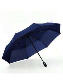 1pc Windproof And Waterproof Travel Umbrella With Automatic UV Protection Sunshade, Fully Automatic Folding Umbrella For Men And Women In Rainy And Snowy Weather, Summer Sunshade Umbrella,Office,Household,Travel, Back To School Supplies