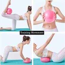 25cm Thick Anti-Burst Home Gym Yoga Ball, Suitable For Pilates, Yoga And Balance Stability Training - Multicolor - View 5
