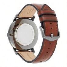 Fossil Đồng hồ nam Dillinger Series, mặt số xanh lá cây, dây da nâu, đồng hồ bấm giờ thạch anh kiểu cổ điển sang trọng với dây da thật, dạ quang và khả năng chống nước, quà tặng thương hiệu dành cho bạn trai/cha, kèm hộp chính hãng FS5734 - màu xanh lá - Xem 10