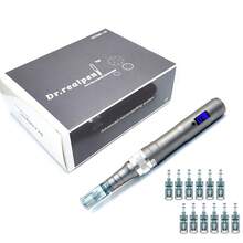 Dr RealPen Ultima M8 Professional Derma Pen With 12 Pcs 11/16/24/36/42/Nano Cartridges - Grey - View 1
