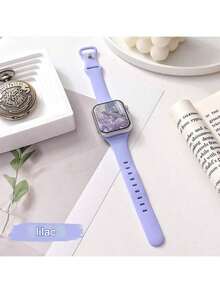 纤细腰身蝴蝶扣硅胶表带，兼容 Apple，适合手表运动臂带 38 毫米 40 毫米 41 毫米 42 毫米 44 毫米 45 毫米 49 毫米 46 毫米，适合手表 Uhr Serie11 10 9 Ultra 8 7 6 5 4 3 2 1 SE 女士硅胶臂带