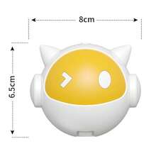 1pc ABS Cat Toy, Self-Entertaining Cat Wand, Intelligent Lifting Ball, Automatic Cat Teaser Ball, Electric Cat Toy, Cat Supplies, Plush Ball - Multicolor - View 8