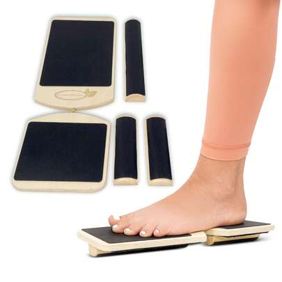 Foot Training Board, Advanced Foot Stretcher And Balance Board Designed For Adults - Durable Posture Trainer, Stability Training Device, Enhances Ankle Flexibility And Strength, Suitable For Sprain And Plantar Fasciitis Relief, Non-Slip Wobble Board - Single Leg Training For Balance Control, Fitness Equipment