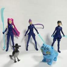 5pcs/Set  Doll Figurine, Desktop Decorative Ornament, Collectible Doll  Igurine Doll Gifts For Fans,Perfect For Car & Desktop Decor,  Figurine Doll For Fans Gift,,Halloween Christmas Birthday Gift