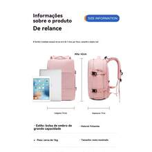 Airline Approved Expandable Waterproof Multifunctional Travel Backpack W02 - 咖啡棕 - 查看 8