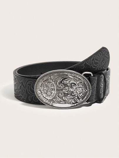 1 pieza Cinturón de mujer de aleación vintage con patrón de uva, adecuado para uso diario